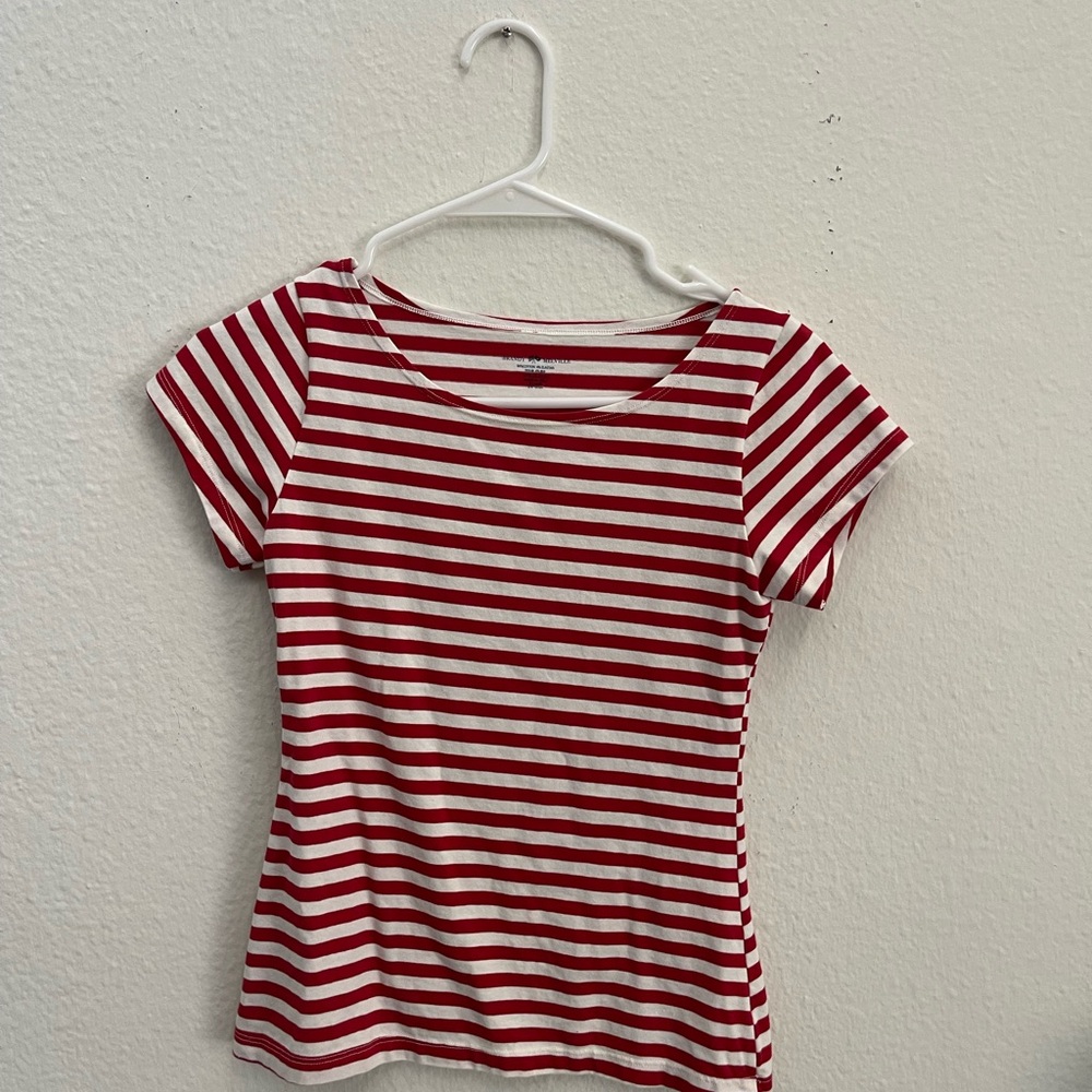 Red and White Striped T-Shirt